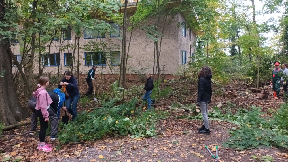 Arbeiten am Gartentag - Gruppenbild