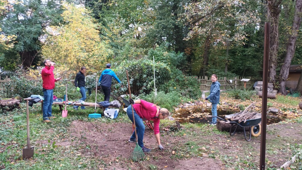 Arbeiten am Gartentag - Gruppenbild